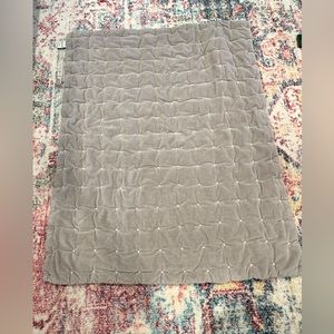 Restoration Hardware Box-Tufted Velvet Toddler Quilt